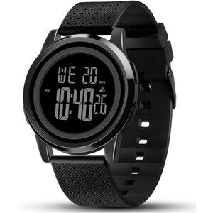 Ultra-Thin Digital Sports Watch Waterproof Stainless Steel Wrist Watch for Men